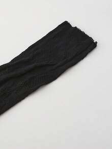 1 pieza Mono de manga larga con abertura delantera hueca para mujer de talla grande, mono sexy de jacquard, adecuado para el Día de San Valentín, Halloween, Navidad