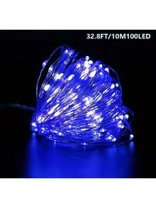 1PC LED Battery Box Copper Light String, Battery Powered, Suitable For Parties, Birthdays, Valentine's Day, Weddings, Anniversaries, Halloween, Christmas, Easter Decorative Atmosphere LED Light String Christmas Decoration XMAS Decor Christmas Tree Gift Decor Thanksgiving Wedding Home Decor Home Decor Fall Decor Autumn Decor Birthday Decorations For Gifts Party Supplies Indoor Outdoor Garden Holiday Festival Decor Halloween Decor Wall Decor Halloween Ornaments