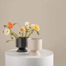 1卷加厚自粘乙烯基壁纸,易撕易贴,适用于卧室、浴室、客厅墙面装饰、橱柜、梳妆台抽屉、家居装饰、房间装饰、墙面装饰 - 杏色 - 查看 3