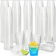 100PC Transparent Plastic Small Cup, 1 Ounce, Disposable Hard Cup Mini Cup, An Excellent Container For Tasting Jelly Pudding With Sauce Samples, Suitable For Vodka, Whisky And Tequila Mini Plastic Containers, For Tasting Sauces And - trong suốt - Xem 5