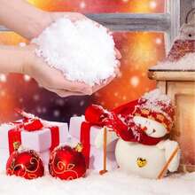 200g Artificial Snow Powder For Christmas Decoration, Holiday Craft, Winter Display, Fake Snow For Snowman, Magic Snow Powder, Wedding Snow Flakes, Home Decor, Office Decor, Theme Party Decoration Christmas Decorations Room Decor Christmas Decorations Home Christmas Gifts Christmas Decor - White - View 2