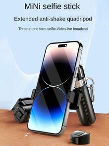 全新升级便携式自拍杆，带无线可拆卸遥控器，可伸缩多功能三脚架，适用于 4-7 英寸手机/安卓迷你口袋尺寸三脚架，适用于旅行、运动、摄影、直播、视频录制，适用于暑假、旅行、户外活动、直播、稳定录制视频博客设备，承重能力强