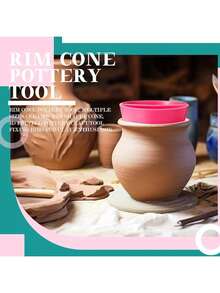 边缘锥陶器修整工具、陶器边缘整形器、3D打印陶瓷工艺粘土固定工具耗材 - 彩色 - 查看 2