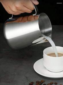 不锈钢牛奶起泡壶，适用于咖啡艺术、学校用品、返校