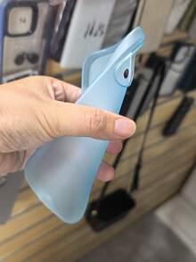 Ultra-Lightweight Matte Blue Transparent Phone Case Compatible With IPhone 17 Pro Max/17 Pro/17 Air/17/16 Pro Max/16/16 Pro/16 Plus/15/15 Pro Max/15 Pro/15 Plus/11/12/13/14 Pro Max/XS/XR/11 Pro/11 Pro Max/12 Pro/12 Pro Max/13 Pro/13 Pro Max/7 Plus/14 Pro/14 Pro Max/14 Plus, Soft Shell With Excellent Anti-Slip Grip