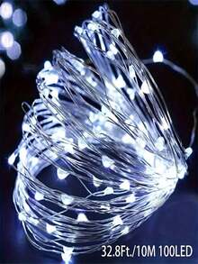 1PC LED Battery Box Copper Light String, Battery Powered, Suitable For Parties, Birthdays, Valentine's Day, Weddings, Anniversaries, Halloween, Christmas, Easter Decorative Atmosphere LED Light String Christmas Decoration XMAS Decor Christmas Tree Gift Decor Thanksgiving Wedding Home Decor Home Decor Fall Decor Autumn Decor Birthday Decorations For Gifts Party Supplies Indoor Outdoor Garden Holiday Festival Decor Halloween Decor Wall Decor Halloween Ornaments