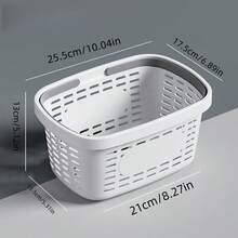 1 pièce Panier de douche en plastique pour salle de bain, panier à linge creux avec grande ouverture pour le stockage et le drainage