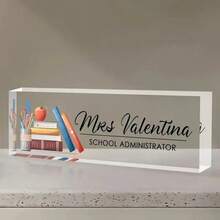 Customized Teacher Pencil Sign41styles, Teacher Gifts, Teacher Appreciation Gift, Teacher Desk Name Plate, Personalized Gift For Teacher, Teacher Name Sign,[Custom Acrylic Desk Nameplate] High Gloss Custom Acrylic Desk Nameplate - Multicolor - View 15