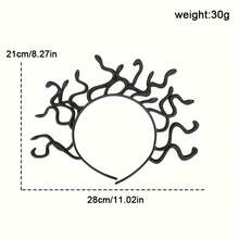 Cerchietto per capelli con serpenti Medusa, copricapo da dea greca con un corpo di serpente realistico, design regolabile e comodo, adatto come accessorio per capelli per feste di Ognissanti, ruoli, feste a tema - accessori di abbigliamento da donna, balli in maschera, appassionati di ruoli, oggetti di scena