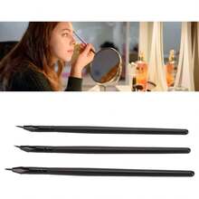 Pincel Delineador de Ojos Fino, Pincel Delineador de Ojos de Punta Fina, 3 Brochas de Precisión para Delineador de Ojos, Juego de Brochas de Maquillaje Profesional, Brochas de Gel - 1 - Ver 4