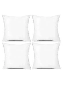 1pc/2pcs/4pcs White Pillow Inserts, High Quality Throw Pillow Inserts, Suitable For Sofa, Living Room, Bedroom Home Decor, Seat Support Cushion Inserts