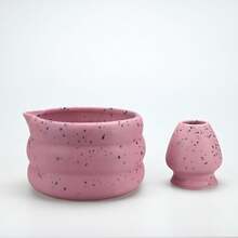 2PCS/Set Japanese Matcha Set Matcha Bowl With Mouth Song Dynasty Tea Tip Tool Matcha Whisker Stand Back To School