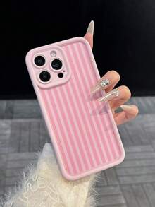 粉色竖条纹 TPU 防震全覆盖保护壳适用于 Apple 7 Plus/8 Plus/16/16 Plus/16 Pro/16 Pro Max/XR/XS Max/11/11 Pro/11 Pro Max/12/12 Pro/12 Pro Max/13/13 Pro/13 Pro Max/14/14 Pro/14 Plus/14 Pro Max/15/15 Pro/15 Plus/15 Pro Max，时尚新款手机壳 - 彩色 - 查看 2