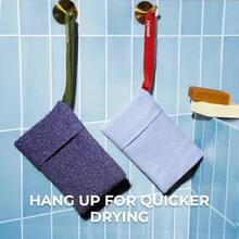 ZOMCHI 2 Pieces Bar Soap Saver Bags With Different Roughness, Exfoliating Soap Bags For Body Wash, Foaming Soap Holder For Shower (Mint)