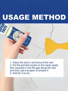 Wall Repair Paste, White Household Wall Crack Filler Paste To Cover Mold Stains And Refresh - Multicolor - View 4