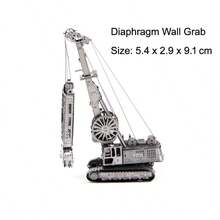 3d Metal Puzzle Assembly Model, Diy Stainless Steel Interlocking Construction Vehicle Model Set With 6 Different Vehicle Designs, Including Road Roller, Excavator, Bulldozer, And More. No Glue Needed. Ideal For Birthday Gift.,Wood Ship Model Building,Construction Set,Building Puzzles - Multicolor - View 22