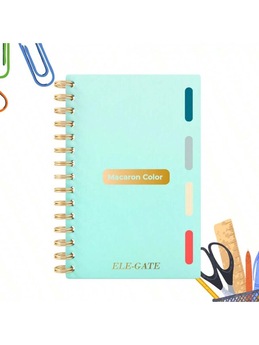 Cuaderno rayado de tamaño A5 con 80 hojas