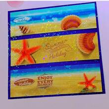 20 Sheets A4(8.3x11.7 Inch) Holographic Vinyl Sticker Paper, Transparent Holographic Vinyl Laminate Film, Clear Overlay Lamination Sticker Paper Self Adhesive Waterproof - Star