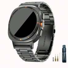 1条适用于三星Galaxy Watch 8 44mm/40mm的奢华商务不锈钢金属表带，男女通用Galaxy Watch8经典款46mm表带 - Galaxy watch8 44mm/40mm/Classic 46mm - 查看 2