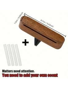 木质车载香薰出风口夹，实心胡桃木香薰器，带 4 个可互换香棒，天然木质车载空气清新剂，持久留香，适用于汽车、办公室、家居，是送给男士、父亲、司机的绝佳礼物，汽车生活配件 - 彩色 - 查看 9