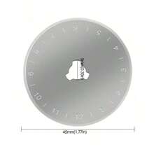 Máy cắt quay 45mm, lưỡi dao phụ, tay cầm tiện dụng, máy cắt lăn có khóa dùng cho vải, da, thủ công, may vá, chần bông, vải, máy cắt quay hoàn hảo cho cả người thuận tay trái và tay phải - Nhiều màu - Xem 2