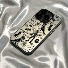 Fashion Basquiat Arts Phone Case Compatible With For Iphone 16, 15, 14, 13, 12, 11 Pro Max, X, XR, XS Max, 8, And 12 Plus, Featuring A Shockproof Matte Back. . Christmas Accessories. The Perfect Gift For Halloween, Christmas, And Thanksgiving, Suitable For Boyfriends And Girlfriends, Holiday GiftsThe Perfect Gift For Halloween, Christmas, And Thanksgiving, Suitable For Boyfriends And Girlfriends, Holiday Gifts - 混合顏色 1 - 查看 7