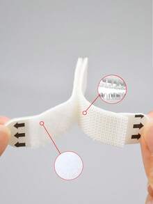 12 Pairs Of Picture Frame Fixing Adhesive Stickers For Damage-Free Installation, Using Double-Piece Hook-And-Loop Fasteners, Easy To Remove And Reinstall; Suitable For Remote Controls, Photo Frames, Sockets, Etc. - Multicolor - View 5