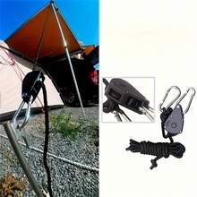 4/8pcs High Visibility Reflective Camping Tent Ropes With Adjustable Pulleys - Durable Polyester Weatherproof Tent Tie Downs For Outdoor Adventures, Hiking, Backpacking & Camping Accessories, Hiking Equipment, Secure Fastening, Reinforced Stitching, Tiedown Straps, Adventure Seekers - Multicolor - View 11