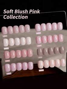 XEIJAYI 8Pcs 15ml Gel Nail Polish Set Semi Permanent UV Gel Polish Kits All For Manicure Kit Soak Off UV LED Vernis Nail Art DIY Home Salon Gift For Women - Hồng - Xem 4