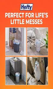 Hefty Medium Trash Bags, Ocean Water Scent, 8 Gallon, 26 Count - trắng - Xem 5