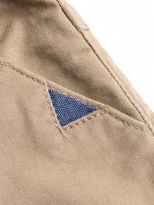 男童休闲编织字母刺绣长裤，返校装