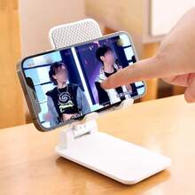 Foldable Adjustable Desktop Phone & Tablet Stand, Suitable For Live Streaming, Binge Watching, Office Work, Convenient Storage, Multi-Angle Rotation, Stable Support, Enhances Usage Experience, Meets Daily Placement Needs