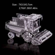 Modelo de Quebra-cabeça Metálico 3D, Conjunto de Modelo de Veículo de Construção de Aço Inoxidável Encaixável DIY com 6 Designs de Veículos Diferentes, Incluindo Rolo Compactador, Escavadeira, Trator de Esteiras e Mais. Sem Necessidade de Cola. Ideal como Presente de Aniversário.,Modelo de Navio de Madeira,Conjunto de Construção,Quebra-cabeças de Construção