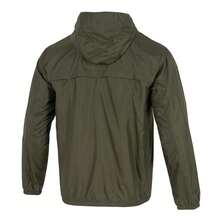 Puma 男士梭织连帽夹克，Ess常规款防风夹克，休闲运动简约外套，693713-70 - 深橄欖色 - 查看 3