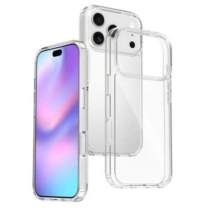 A Minimalist Transparent Hardened PC Case With Large Holes, Compatible With IPhone 17, 16, 15, 14, 13, 12, 11, 17 Air, X, XS, Pro, Plus, And Max Series, Fully Enclosed With Hardened Edges, Shock-Resistant, Drop-Proof, And Durable. Unisex.