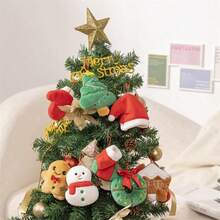 Süße Cartoon Weihnachtsbaum, Lebkuchenmann, Kranz Plüsch Ornamente, Weihnachtsbaum Dekorationen, Weihnachtsstrümpfe, Weihnachtsmannmützen Hängende Dekorationen, Geschenk Ornamente, Puppen