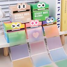 珠光透明便签套装 - 方便学生和办公室使用，不留痕迹或粘性，创意索引贴纸 | 荧光笔贴纸 | 桌面备忘录