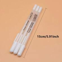 24/12/10 支白色荧光笔凝胶笔，适合艺术家/黑纸的素描标记凝胶笔，绘画设计插画艺术用品 - 白色 - 查看 8