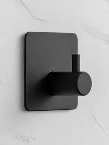 4 piezas Ganchos de pared de acero inoxidable modernos y autoadhesivos - Diseño elegante para la cocina, el baño y la organización del hogar - Resistente a la oxidación, fácil de instalar y mantener, ganchos para el baño