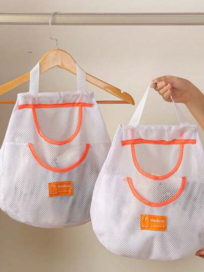 2pcs Underwear And Socks Storage Hanging Bag, Double-Layer Visible Breathable Storage Mesh Pocket Behind The Home Door Dormitory And Home Storage Hanging Bags.,Storage Orangizer,Travel Essential