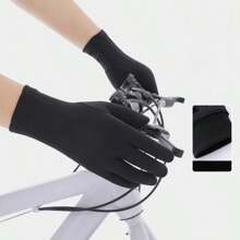 1 Pair Solid Color Winter Ski Liner Gloves, Unisex Autumn/Winter Outdoor Fleece Touchscreen Anti- Windproof Thin Lining Gloves For Daily Outdoor Cycling, Skiing, Hiking, Trekking - Multicolor - View 5