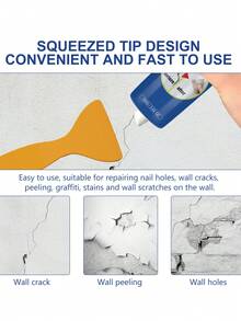 Wall Repair Paste, White Household Wall Crack Filler Paste To Cover Mold Stains And Refresh - Multicolor - View 6