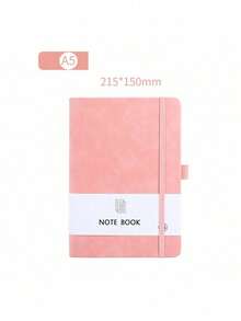 1pc A7 Lace-Up Notebook, A5 Skin-Feel Leather Student Diary Notebook, A6 Student Memo Daily Planner
