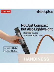 Lenovo H11L Aluminum Alloy Telescopic Stand (1.1m) With Stable Tripod Mode. Designed For HD Video Conferencing. Compatible With Mainstream Devices To Ensure Stable And Clear Images. Premium Black Version. - Black Exclusive Edition - View 5