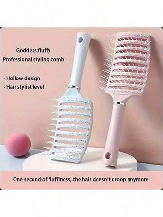 2 件造型蜡棒，非常适合控制自然或假发卷发和不对称边缘，不油腻，适合控制卷发和边缘铺设、造型和塑造发蜡棒（瓶子标签随机）可折叠梳子 - 奶油色，便携式，内置镜子、发刷、梳子、美发工具，万圣节圣诞节节日礼物