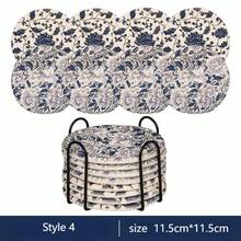 Posavasos, agarradera y mantel individual tejidos de cuerda de algodón estilo nórdico, con aislamiento térmico grueso, tejidos con hilo de algodón redondo