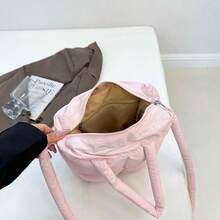New Padded Handbag, Fashion Large Capacity Versatile, Suitable For Shopping And Gift Giving, Autumn/Winter - Pink - View 3