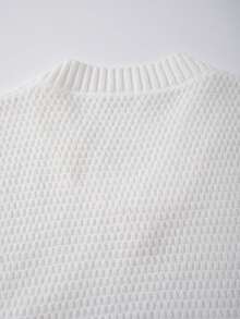 Maglia smanicata casual e ampia, traspirante e confortevole, colore unito minimalista, adatta per primavera, autunno e inverno, moda di strada unisex