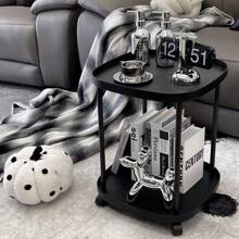 1 件北欧现代简约可移动沙发边桌，多功能储物咖啡桌，适用于卧室、客厅