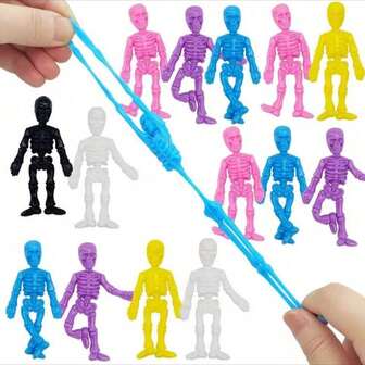1/5/10 件万圣节骷髅挤压玩具 - 减压 - 挤压玩具 - 坐立不安玩具 - 桌面挤压玩具 - 挤压玩具 - 坐立不安玩具 - 节日/生日礼物 - 万圣节礼物 - 圣诞节礼物 - 平安夜礼物 - 儿童玩具 - 玩具 - 游戏